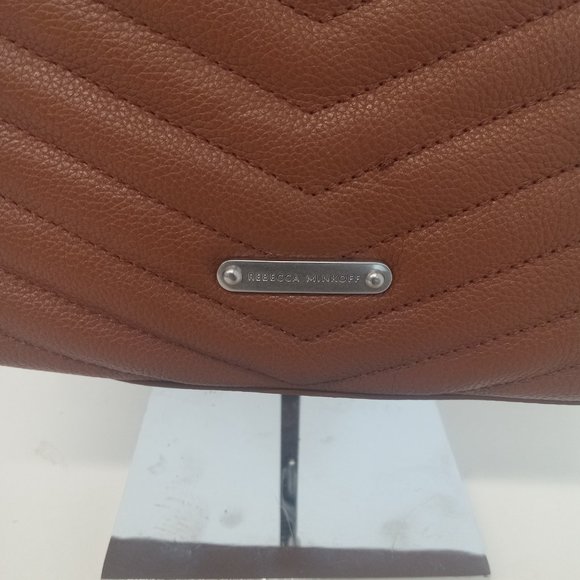 Rebecca Minkoff Edie Chevron Crossbody Bag - Tobacco - Picture 5 of 13